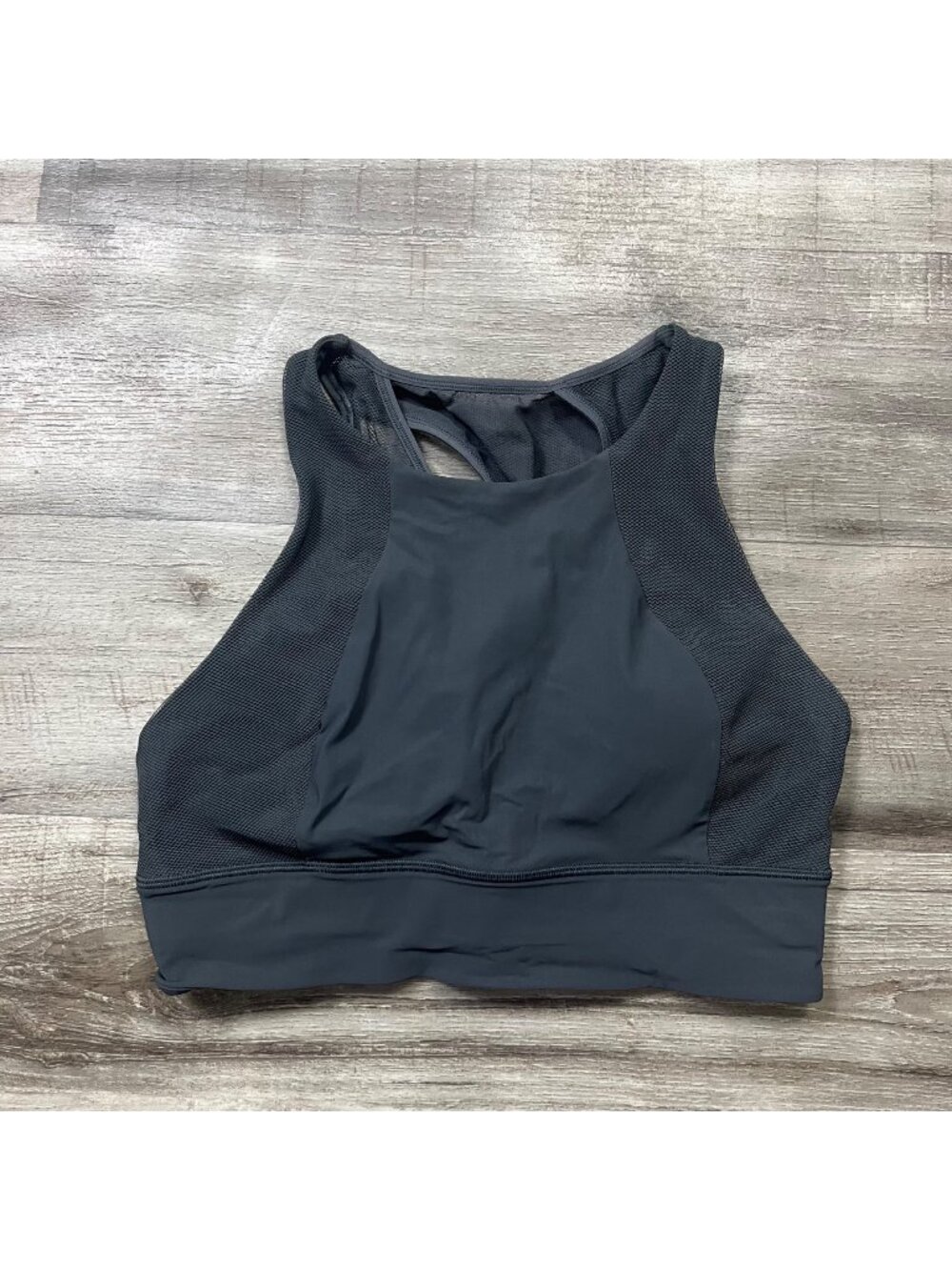 Lululemon Athletic Set Challenger Racerback Sports Bra Graphite Grey Size 10